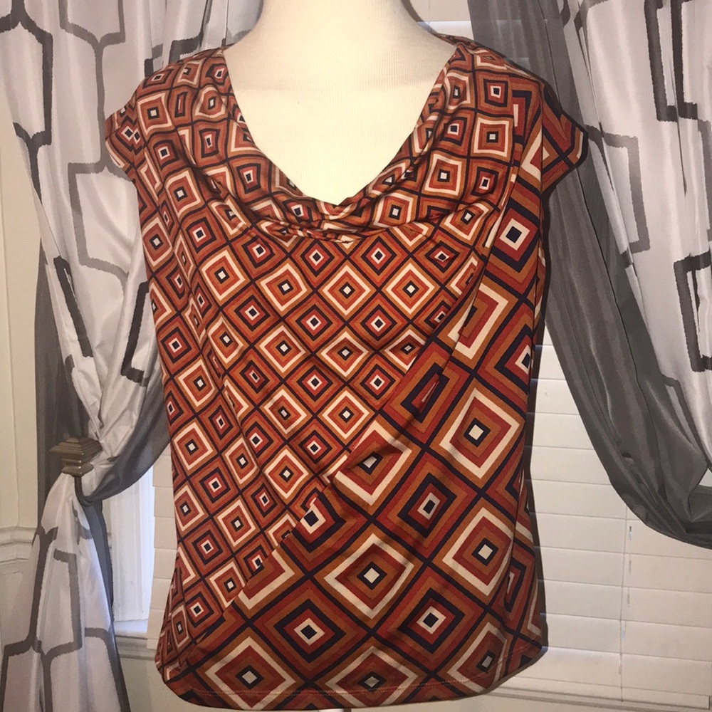 🌸 4x20 🌸 NEW DIRECTION PRINT TOP SZ M